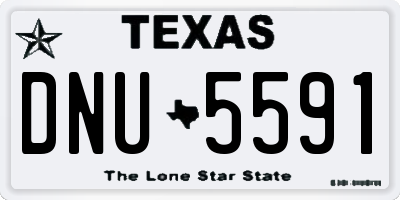 TX license plate DNU5591