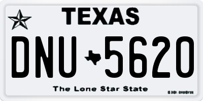 TX license plate DNU5620