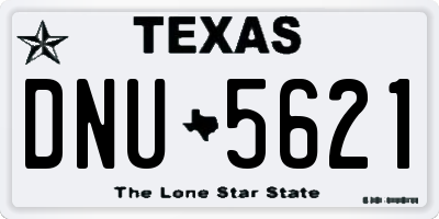 TX license plate DNU5621