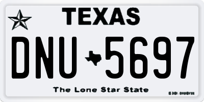 TX license plate DNU5697