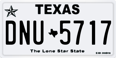TX license plate DNU5717
