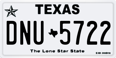 TX license plate DNU5722