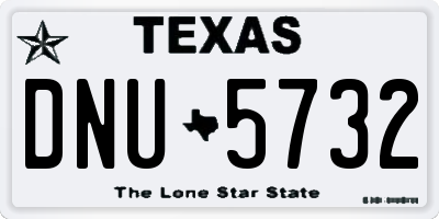 TX license plate DNU5732