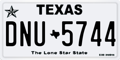 TX license plate DNU5744