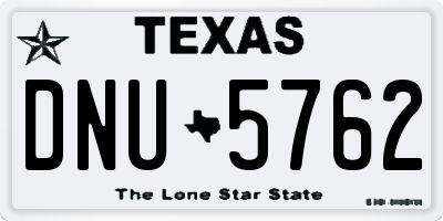 TX license plate DNU5762