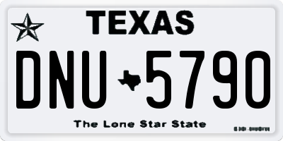 TX license plate DNU5790