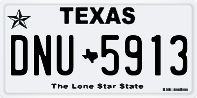TX license plate DNU5913