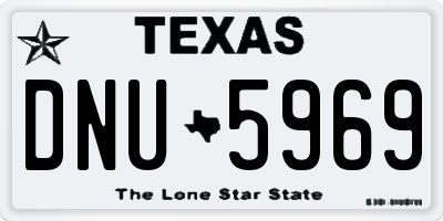 TX license plate DNU5969