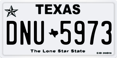 TX license plate DNU5973