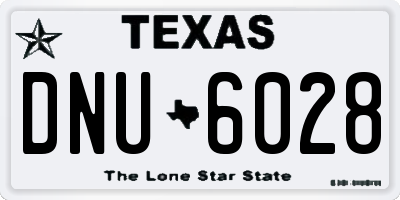 TX license plate DNU6028
