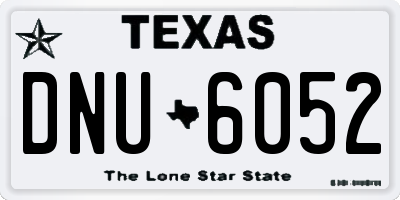 TX license plate DNU6052