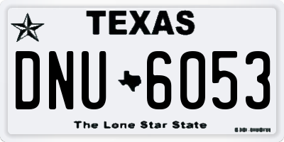 TX license plate DNU6053