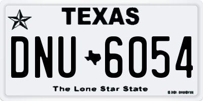 TX license plate DNU6054