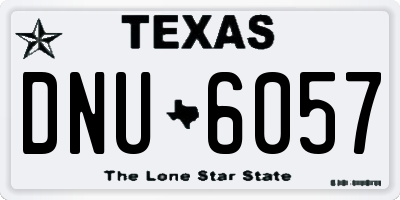 TX license plate DNU6057
