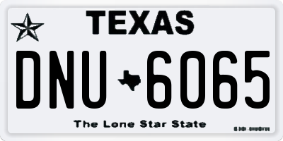 TX license plate DNU6065