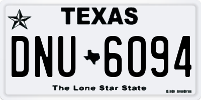 TX license plate DNU6094