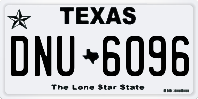 TX license plate DNU6096
