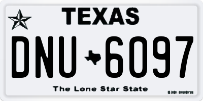 TX license plate DNU6097