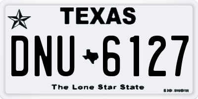 TX license plate DNU6127