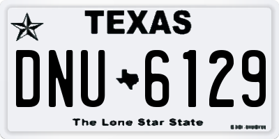 TX license plate DNU6129