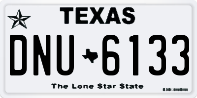 TX license plate DNU6133
