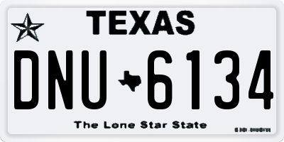 TX license plate DNU6134
