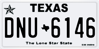 TX license plate DNU6146
