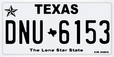 TX license plate DNU6153