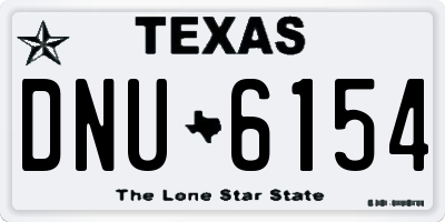 TX license plate DNU6154