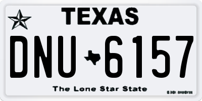 TX license plate DNU6157