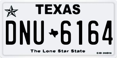 TX license plate DNU6164