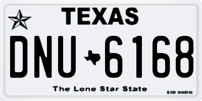 TX license plate DNU6168