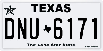 TX license plate DNU6171