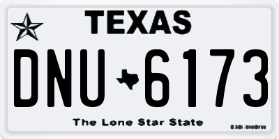 TX license plate DNU6173