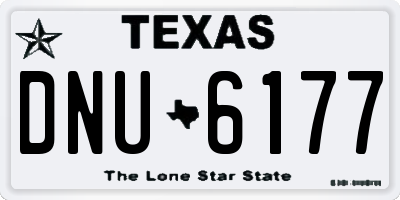 TX license plate DNU6177