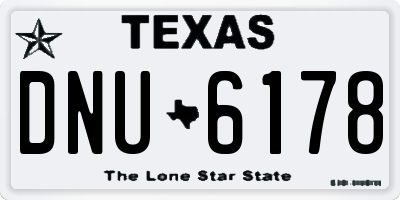 TX license plate DNU6178