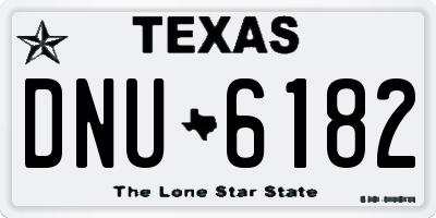 TX license plate DNU6182