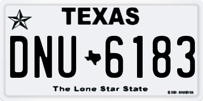 TX license plate DNU6183