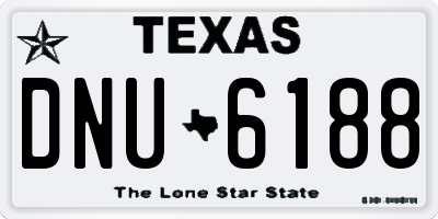 TX license plate DNU6188