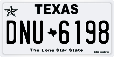 TX license plate DNU6198
