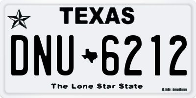 TX license plate DNU6212