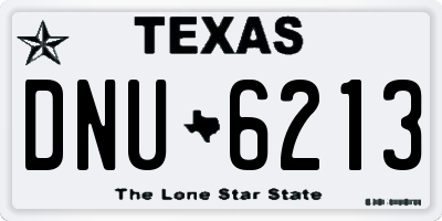TX license plate DNU6213