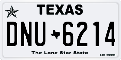 TX license plate DNU6214