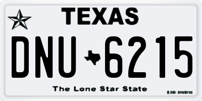 TX license plate DNU6215