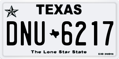TX license plate DNU6217