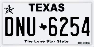 TX license plate DNU6254
