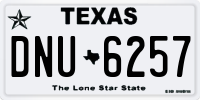 TX license plate DNU6257