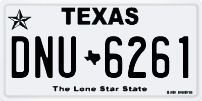 TX license plate DNU6261
