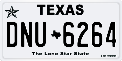 TX license plate DNU6264