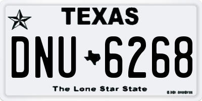 TX license plate DNU6268
